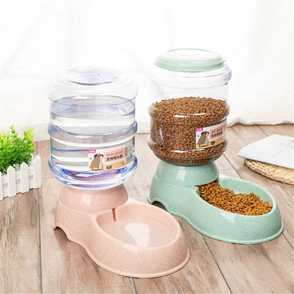 3.8L Pet Cat Automatic Feeders Large Capacity Cat Water Fountain Plastic Dog Water Bottle Feeding Bowls Water Dispenser for Cats